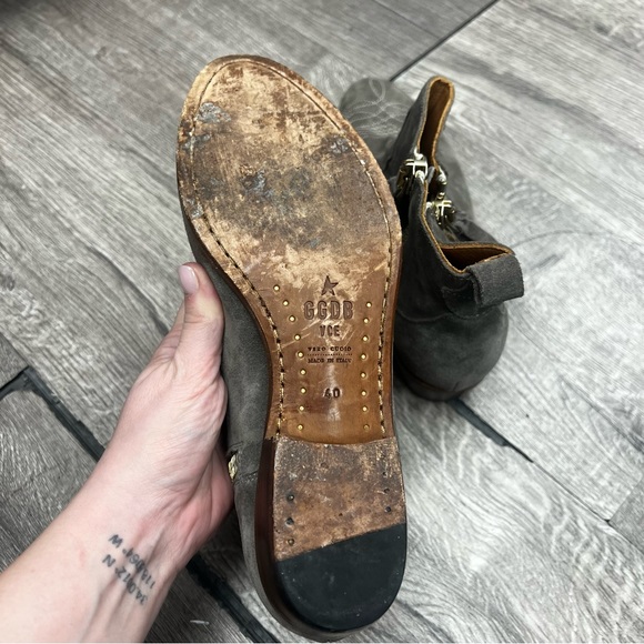 Golden Goose Anouk Suede Distressed Western Ankle Booties - Picture 5 of 5